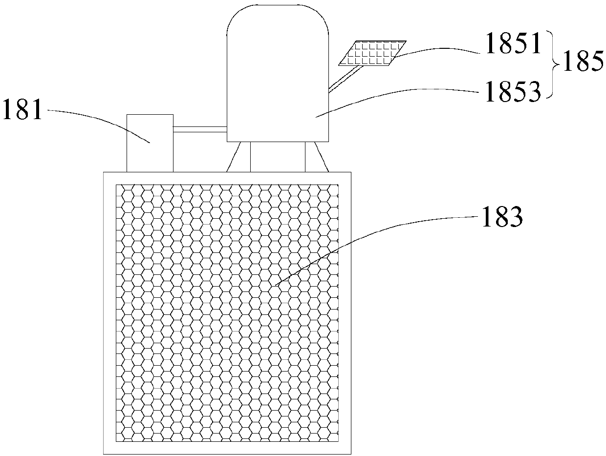 Tail-gas recycling system as well as tail-gas recovery type culture farm