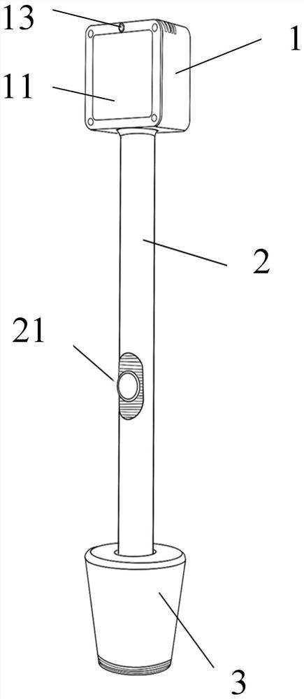 Dynamically adjustable sighting mark device for eyeball movement examination