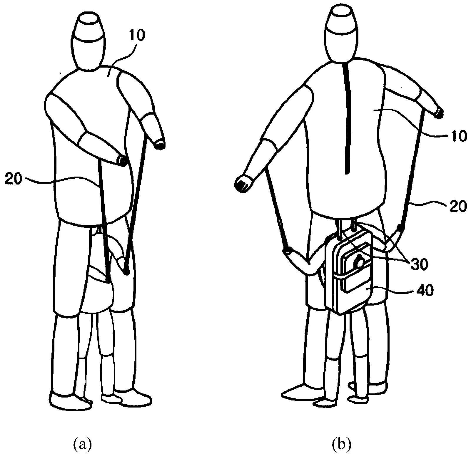 Backpack-type large-scale promotional mannequin