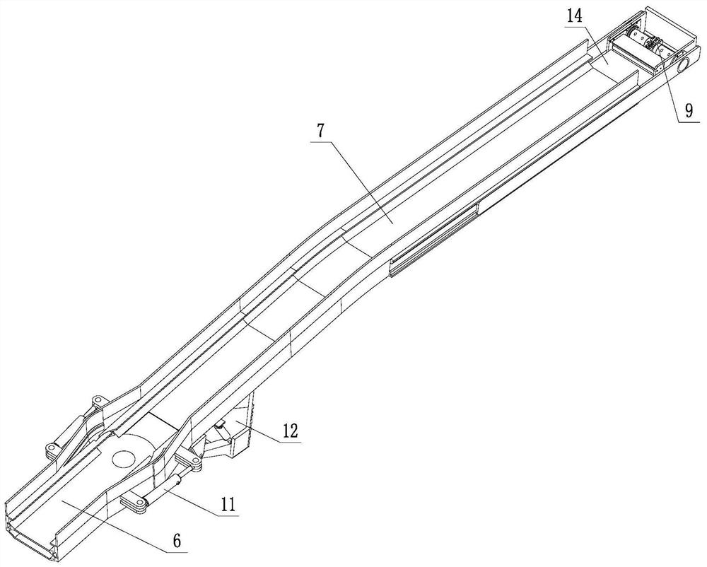 Full-section shoveling and recycling device for digging, supporting and anchoring combined unit and using method