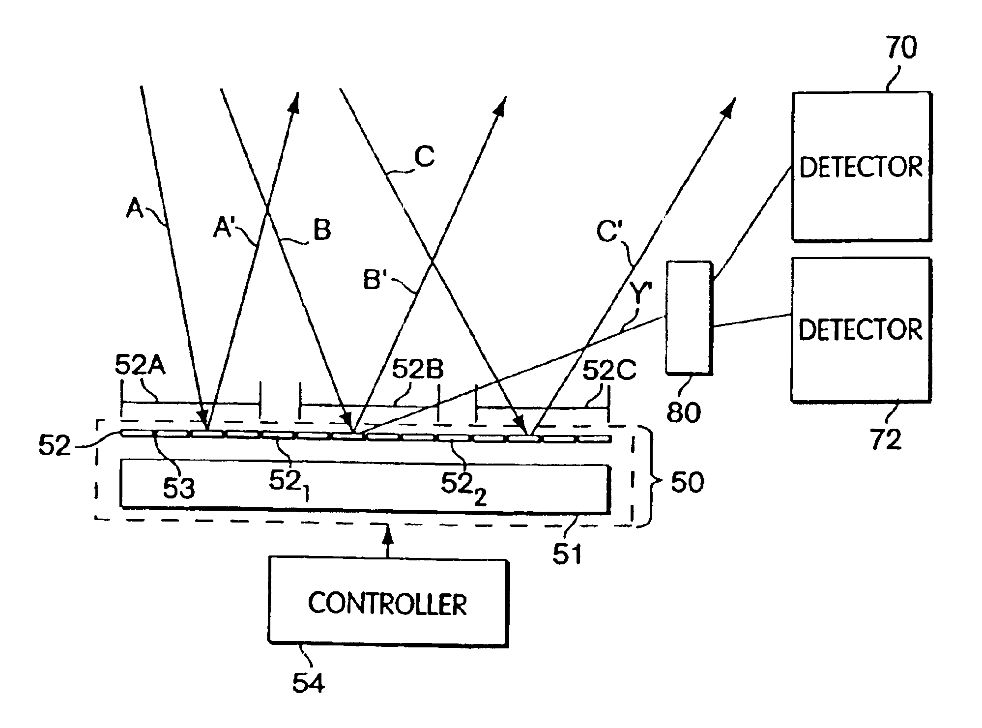 Methods and apparatus for diffractive optical processing using an actuatable structure