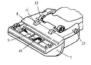 Rolling brush with axial brushing structures