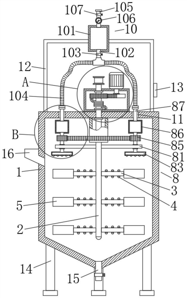 Deamination tower wastewater treatment device and use method thereof