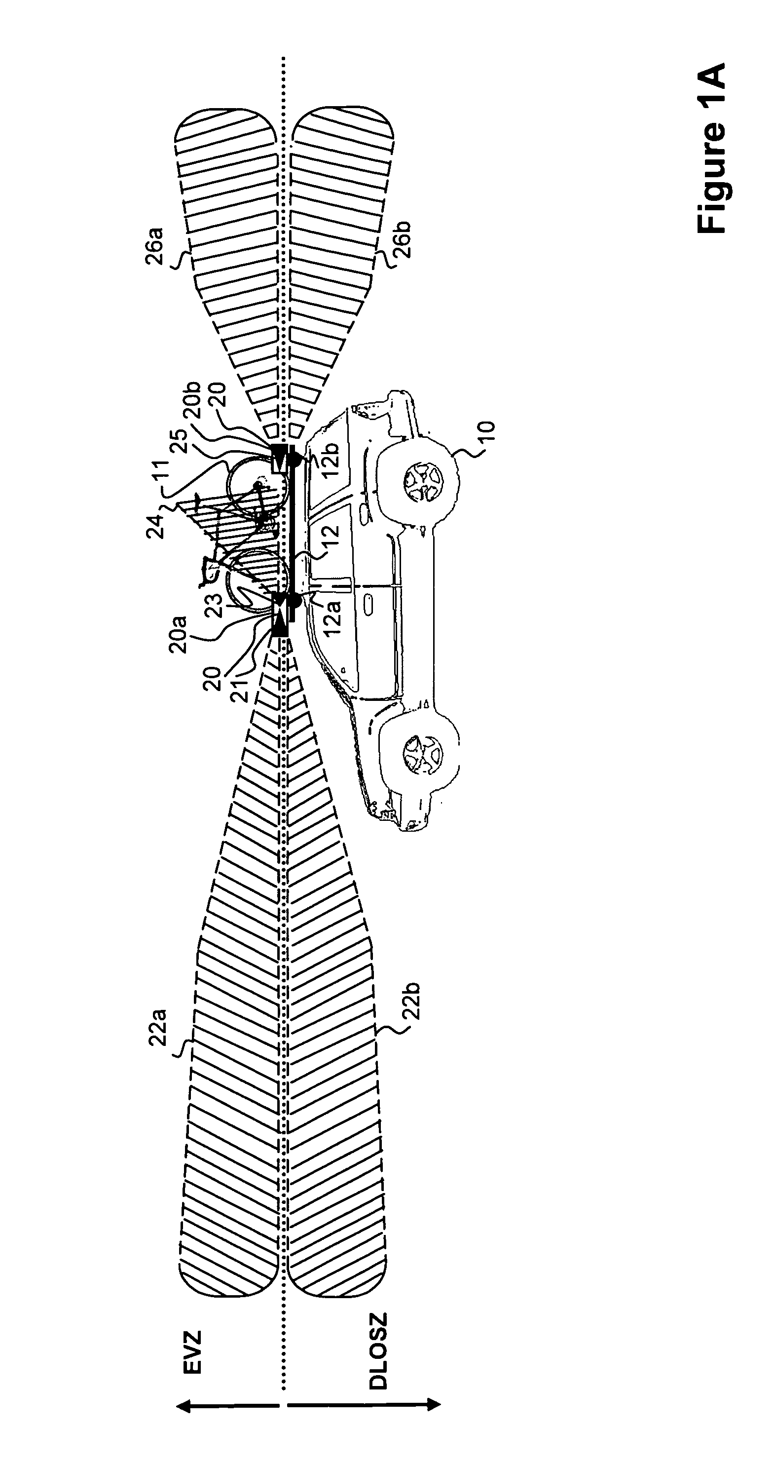 Radar collision warning system for rooftop mounted cargo