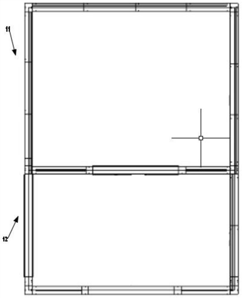 Column through type light steel keel elevator shaft system