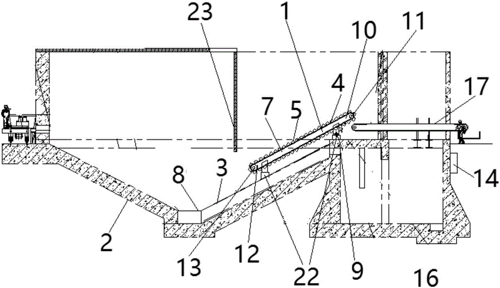 Automatic dehydrating and deslagging device for converter steel slag