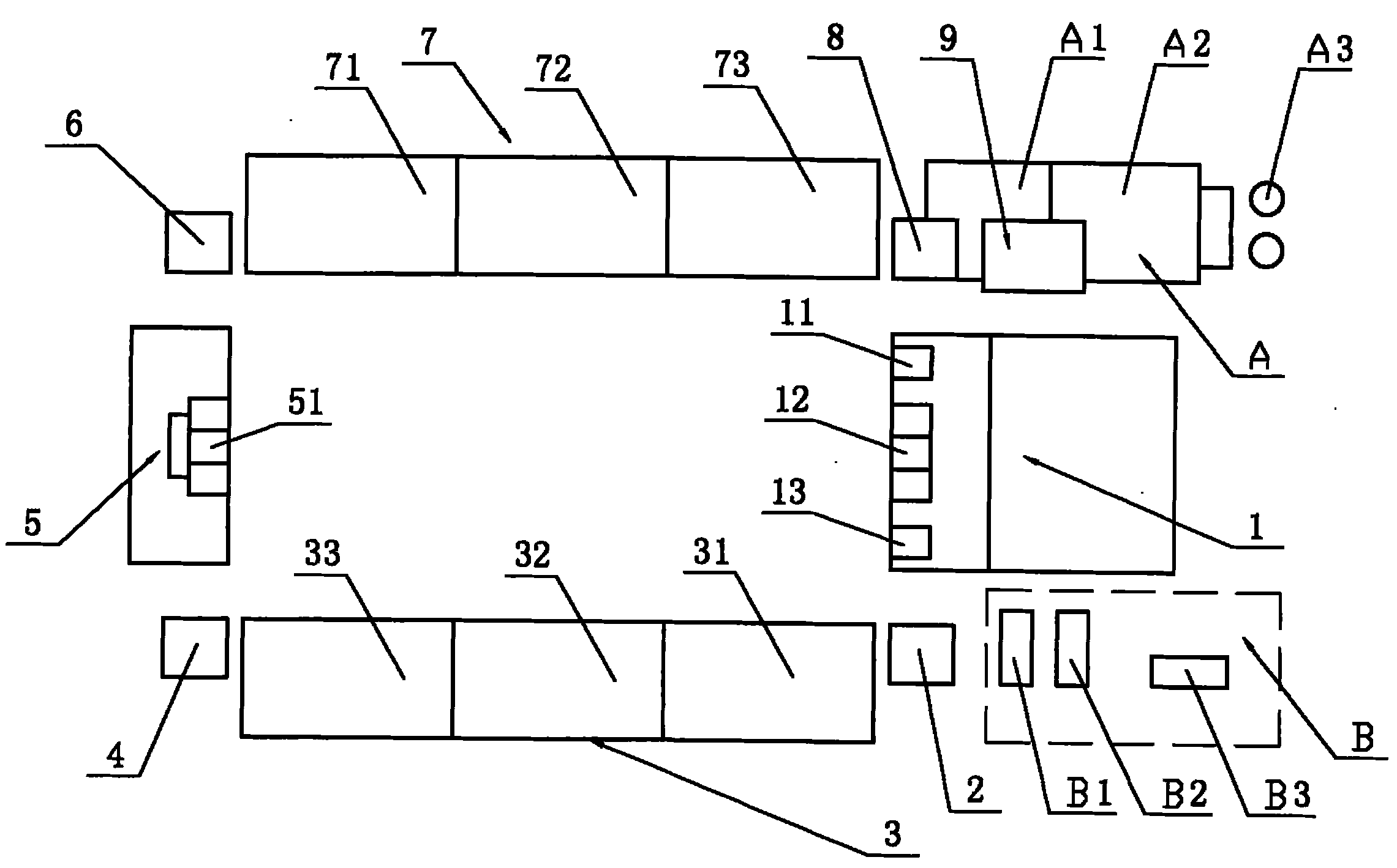 Automatic circular combined hackling machine for hackling and forming strip for flax and combined hackling method thereof