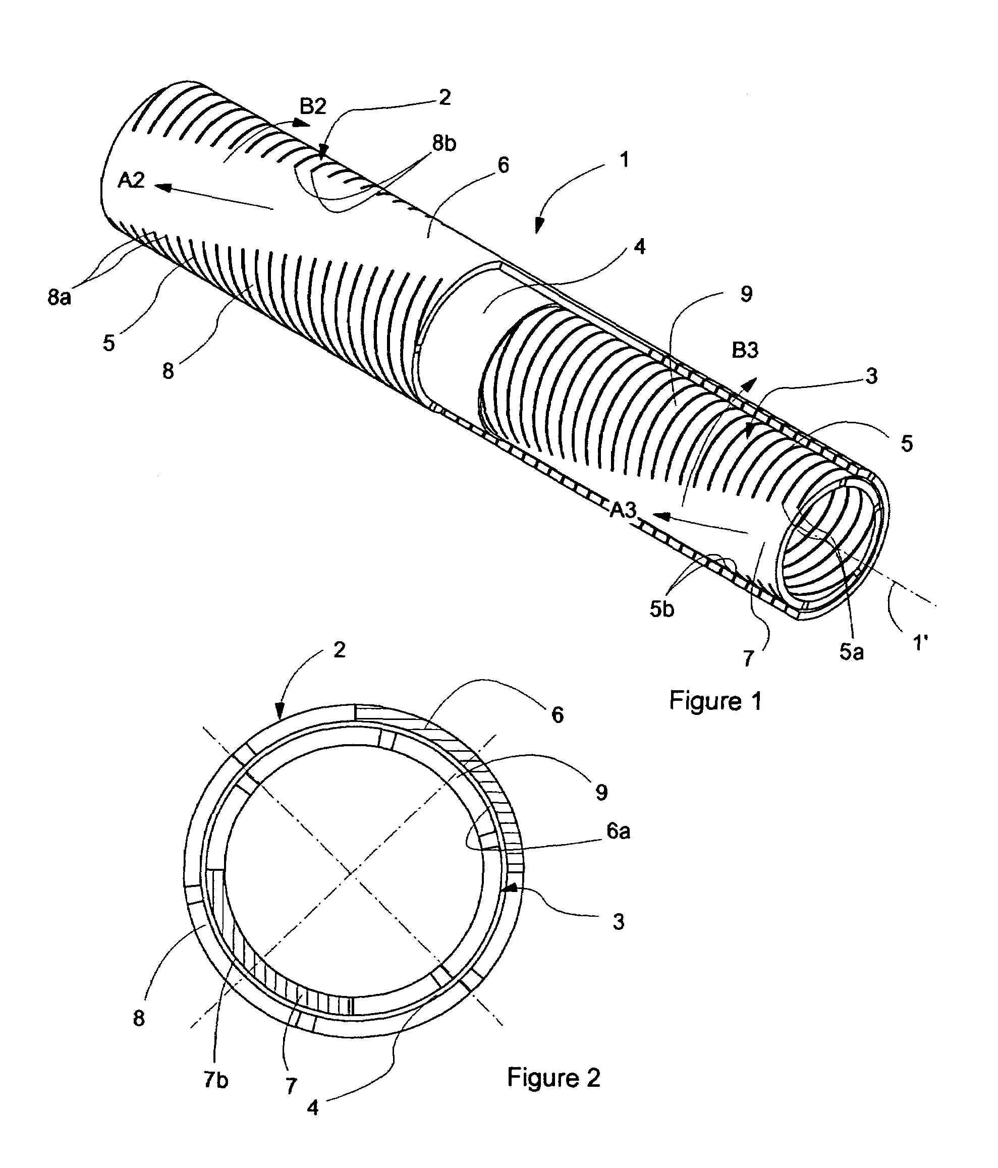 Highly flexible multistructure tube