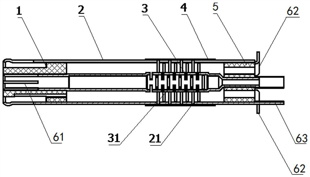 Radio frequency coaxial mechanism with self-floating parts