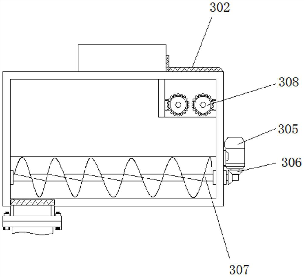 Engineering machinery particle spreading equipment for melting snow on road surface