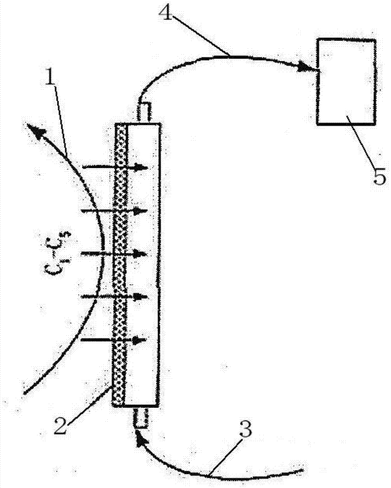 Underground oil gas detection method based on electronic nose