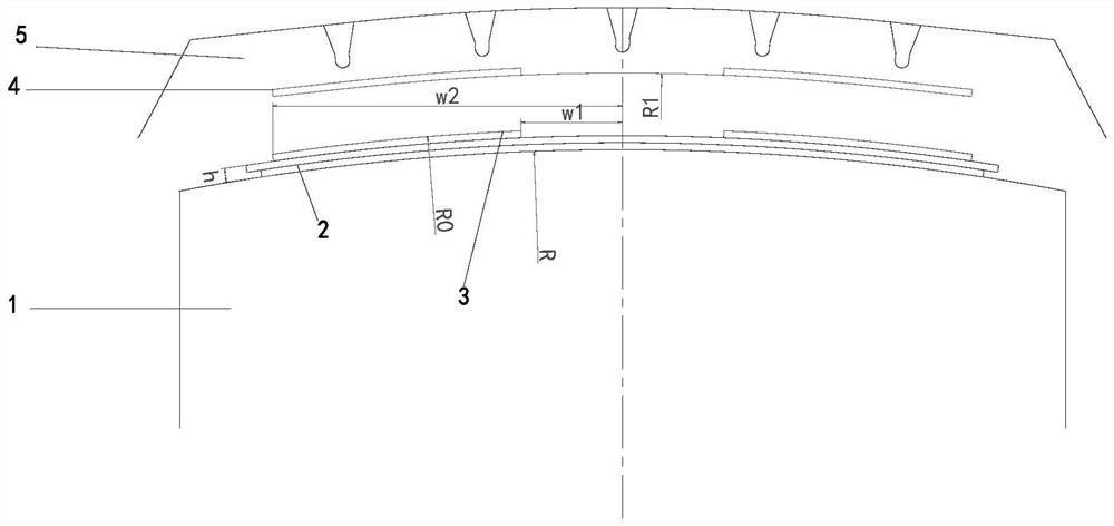 Curved surface fitting drum design method and curved surface fitting drum