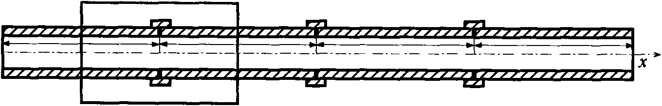 Method for modeling seamless acoustic transmission channel of periodic drill rod