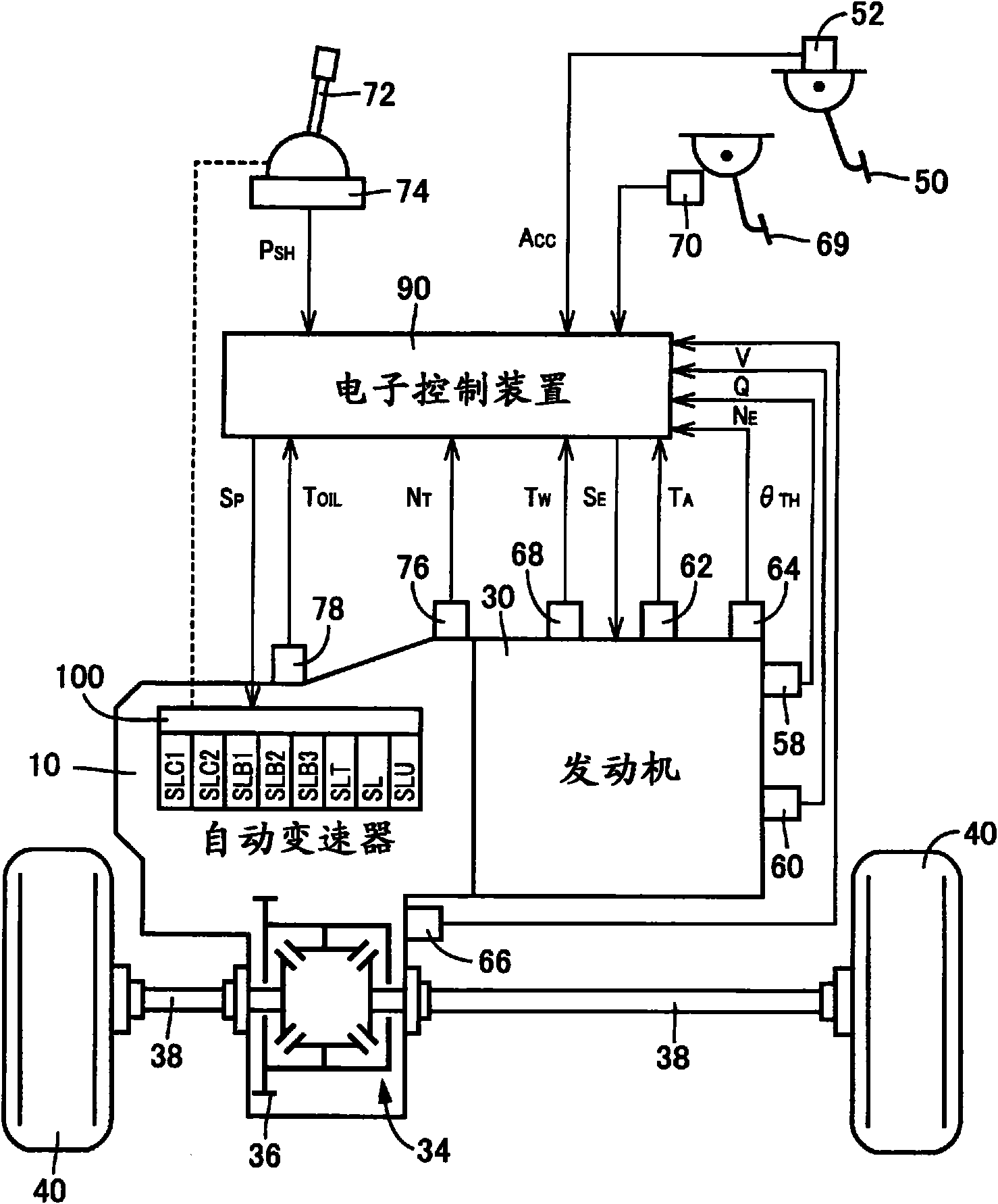 Hydraulic control device for lockup clutch