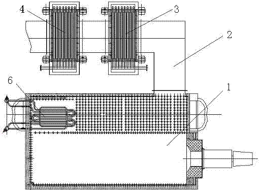 Water tube type condensation superheated steam boiler