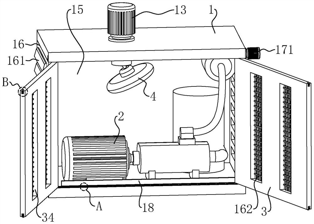 A cooling system for a screw air compressor