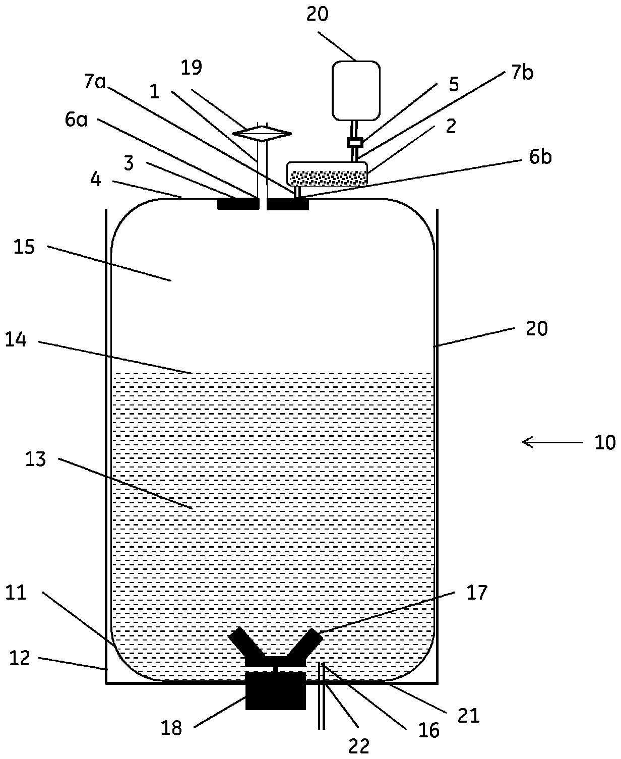 Passive automatic antifoam delivery system for use with single-use bioreactors