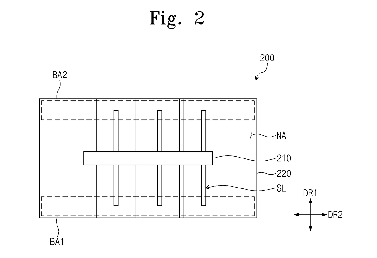 Chip-on-film (COF) package, COF package array including the same, and display device including the same