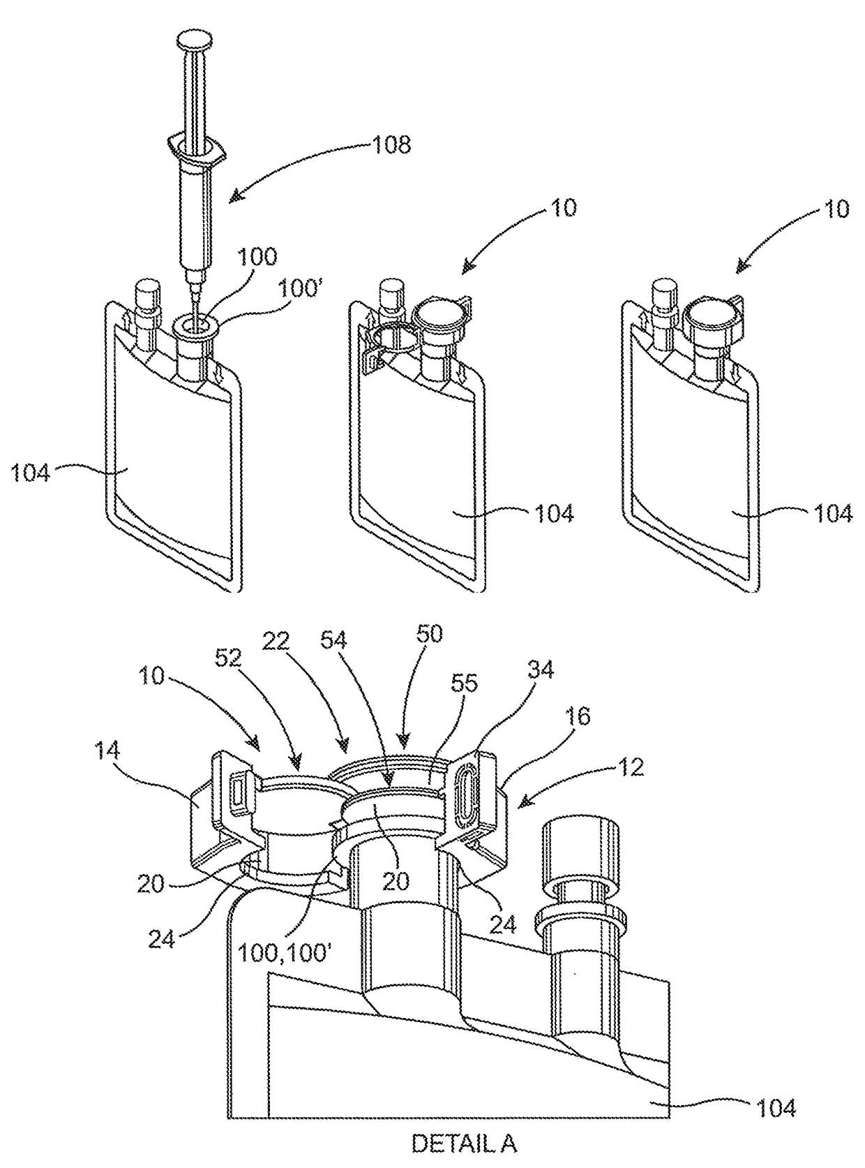 Tamper evident shield assembly with tracking