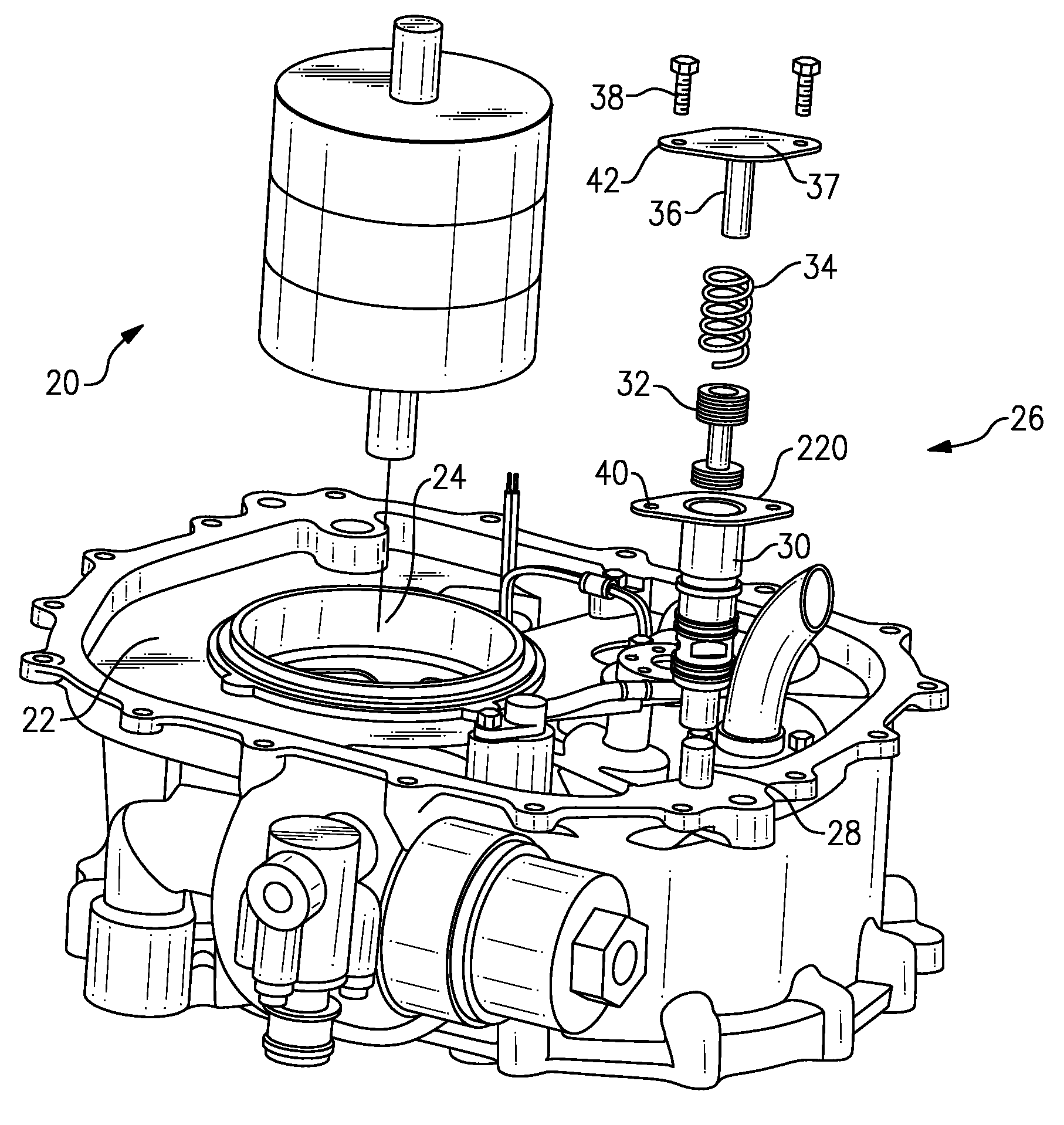 Oil pressure regulating valve for generator applications