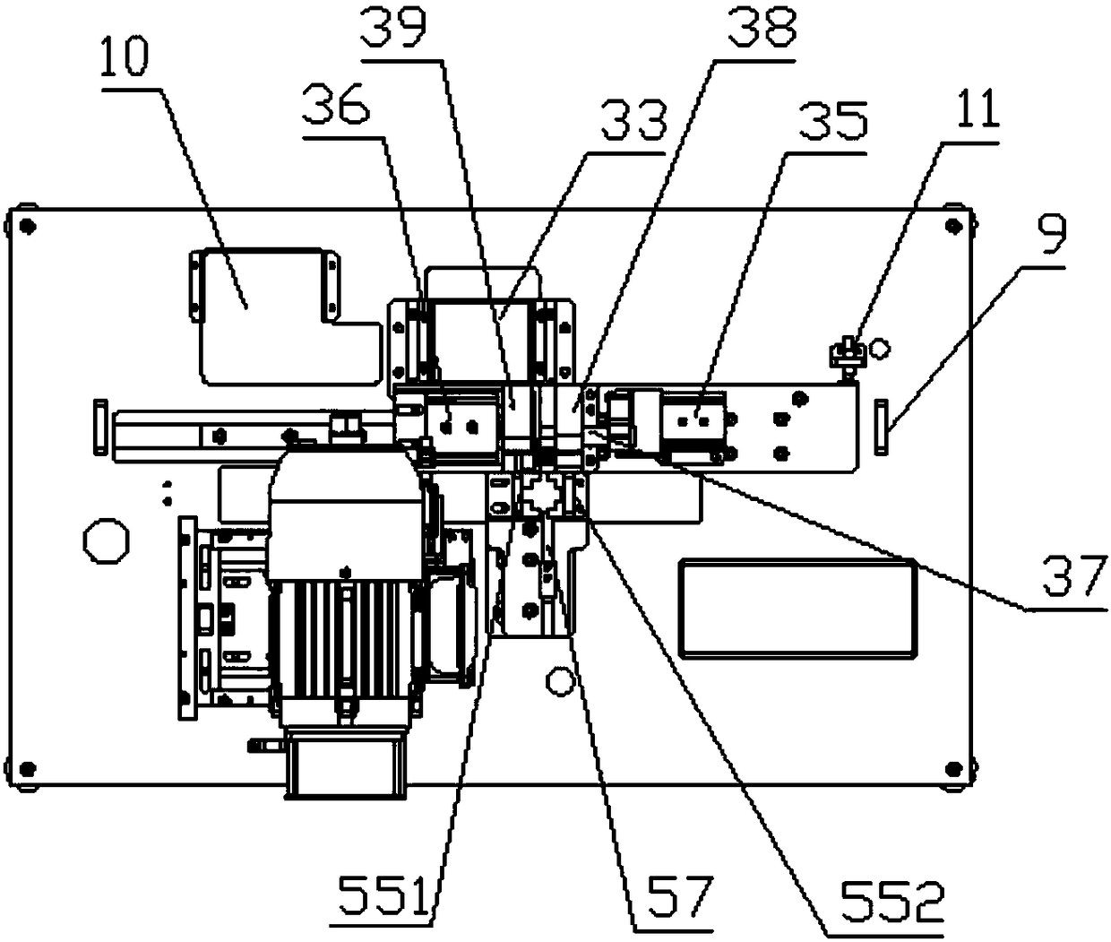 Oblique tongue oblique breaking device