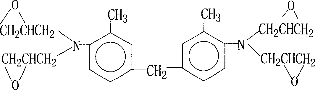 Process for preparing glycidic amine type polyfunctional epoxy resin