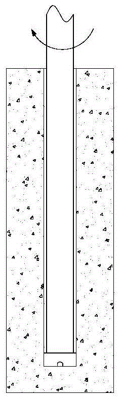 Post-anchoring construction method and processing equipment for threaded connection