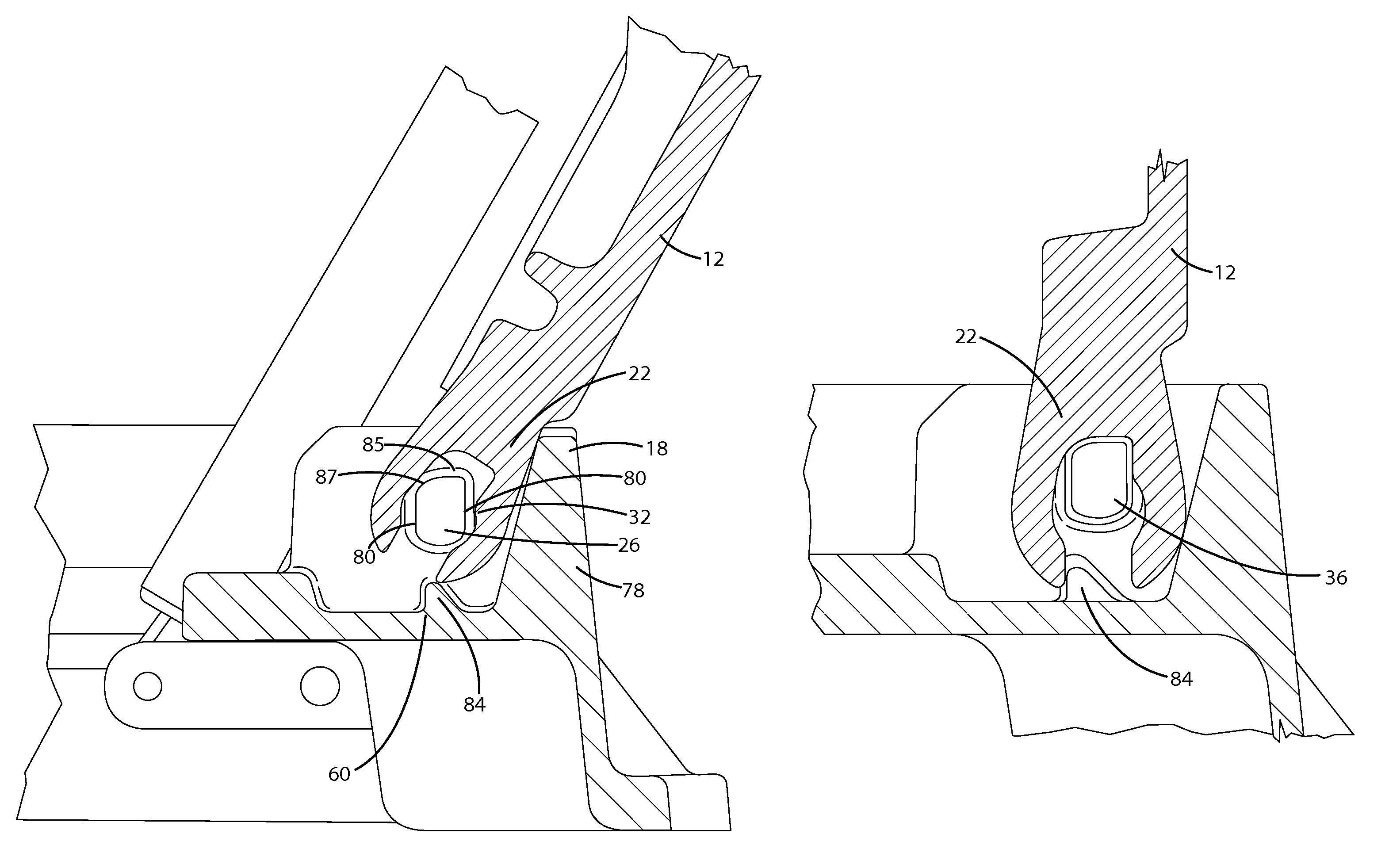 Manhole cover hinge assembly