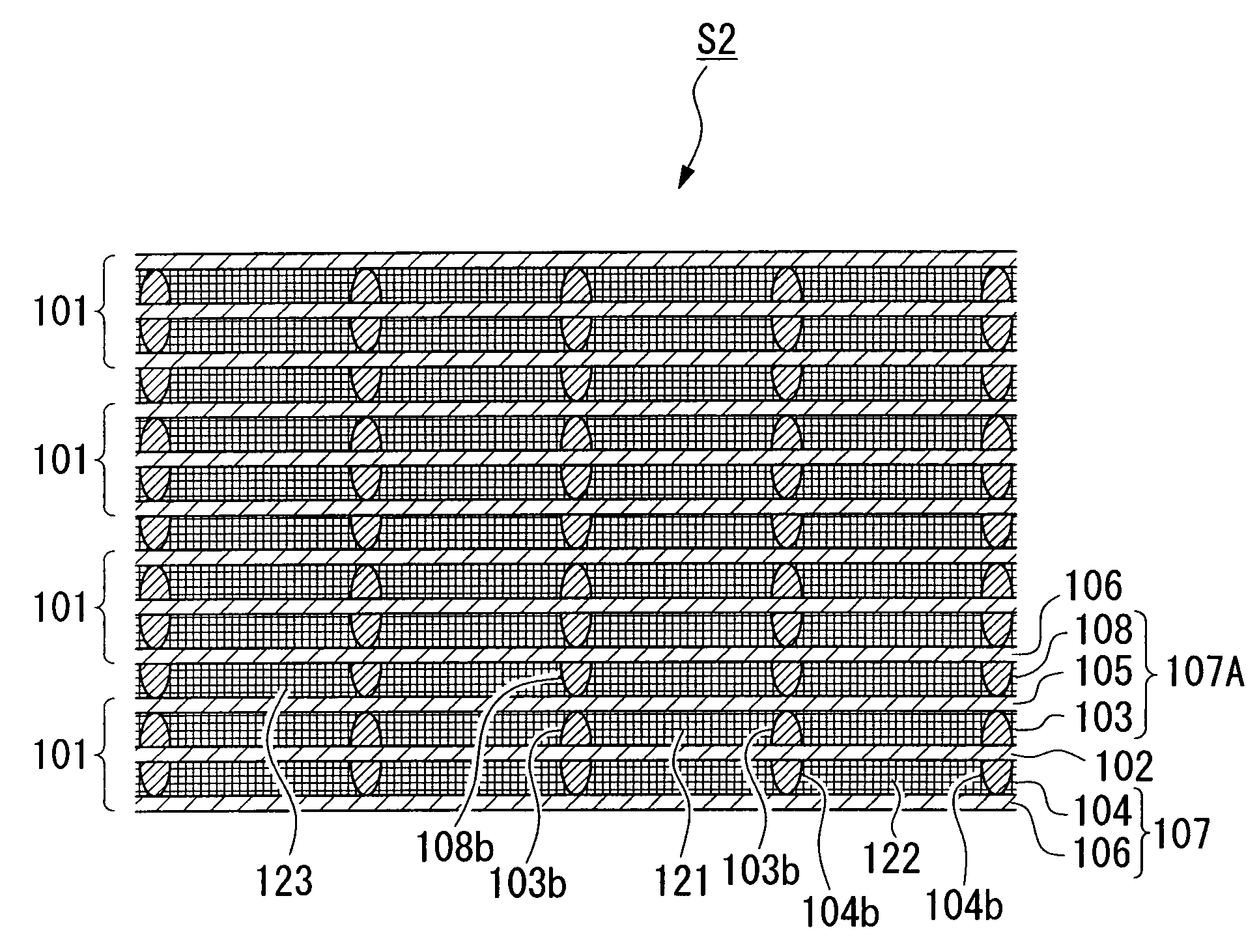 Fuel cell separator assembly with diffusion layer, manufacturing method therefor, fuel cell unit, and fuel cell stack