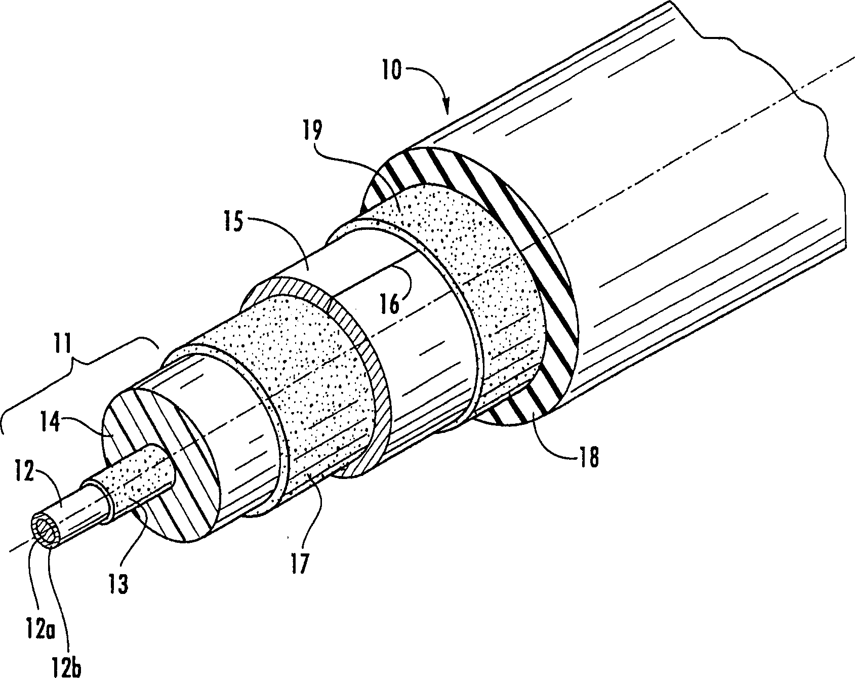 Cable with foamed plastic insulation comprising an ultra-high die swell ratio polymeric material