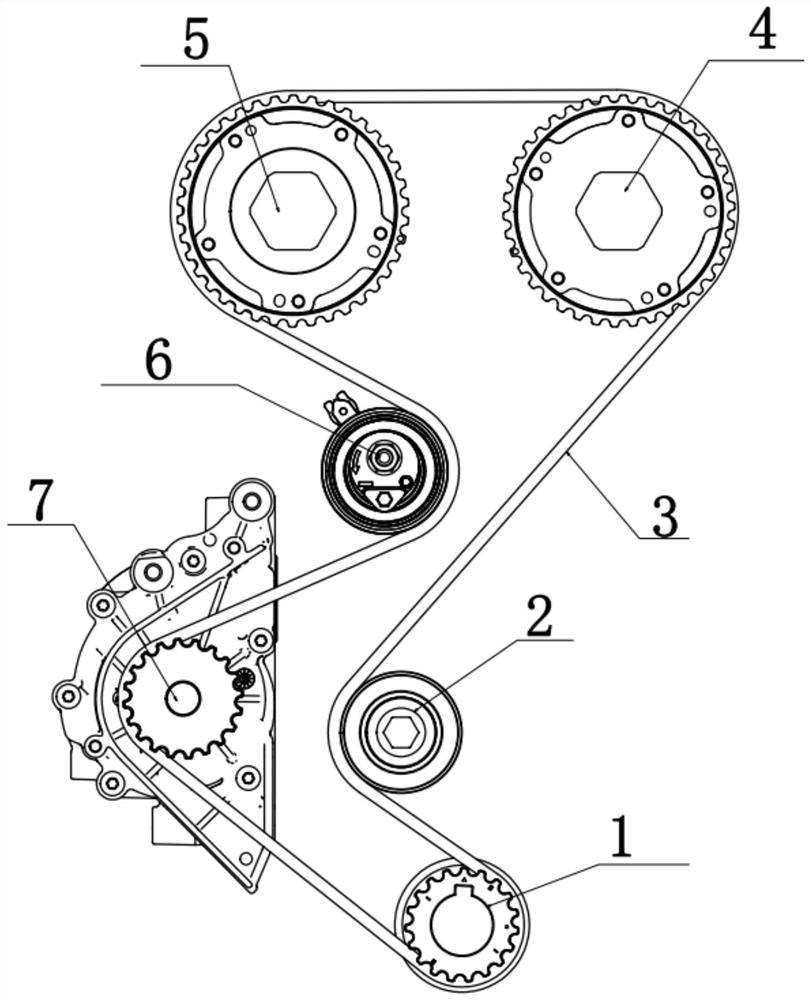 Testing device for belt deviation test