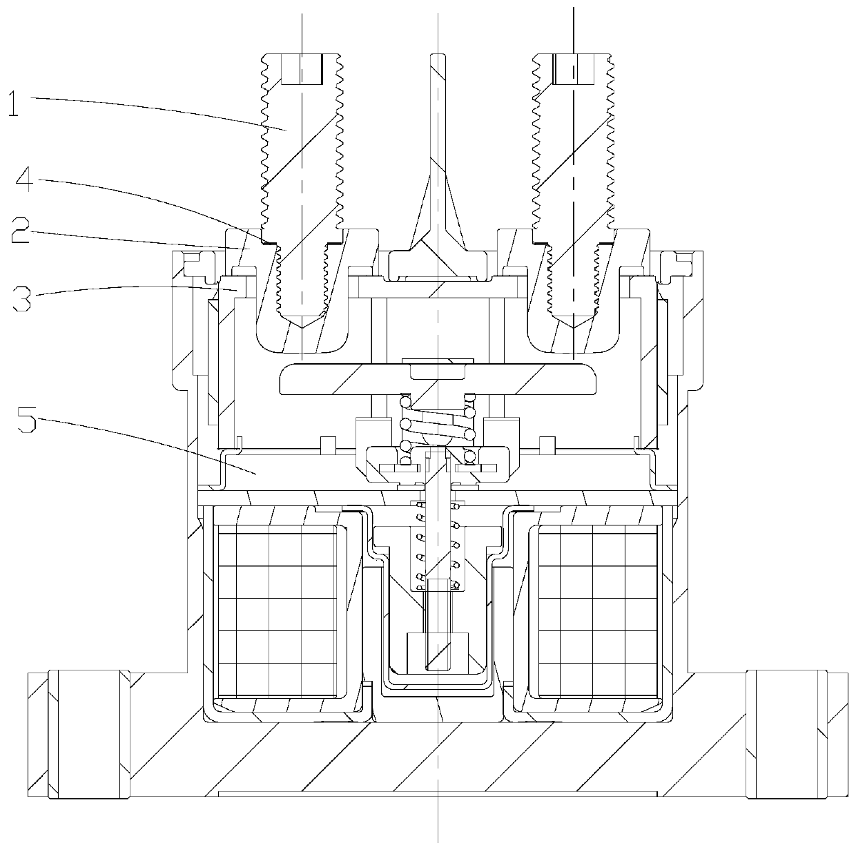 Load terminal of high-voltage direct current (DC) relay