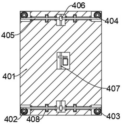 Double-layer board separating and transporting device for wood processing