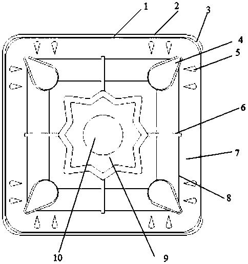 Heavy type cutting rotary turning and milling composite blade