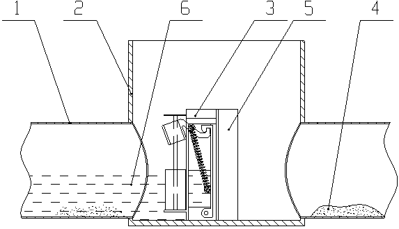 Automatic cleaning device for sewer pipeline