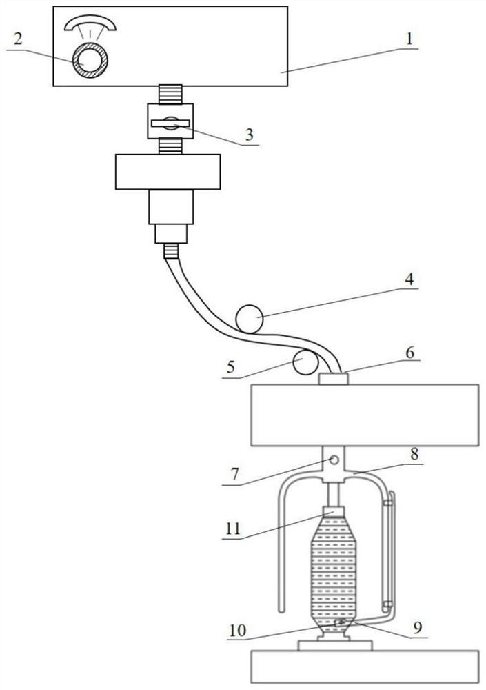 Liquid-fluid flexible linear material and method and application of liquid-fluid composite yarn