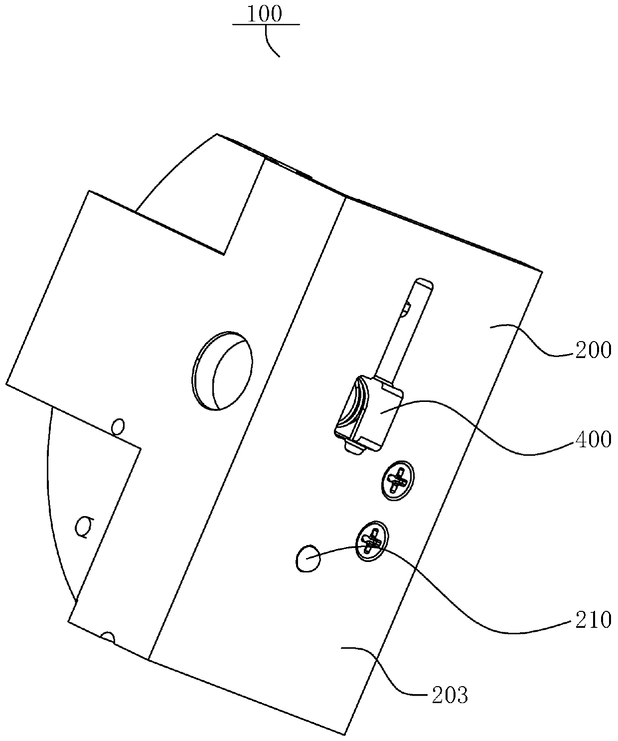 Automatic locking lock catch, display screen assembly and splicing screen