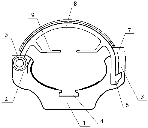 Novel fixture for special hollow waveguide soft leakage cable