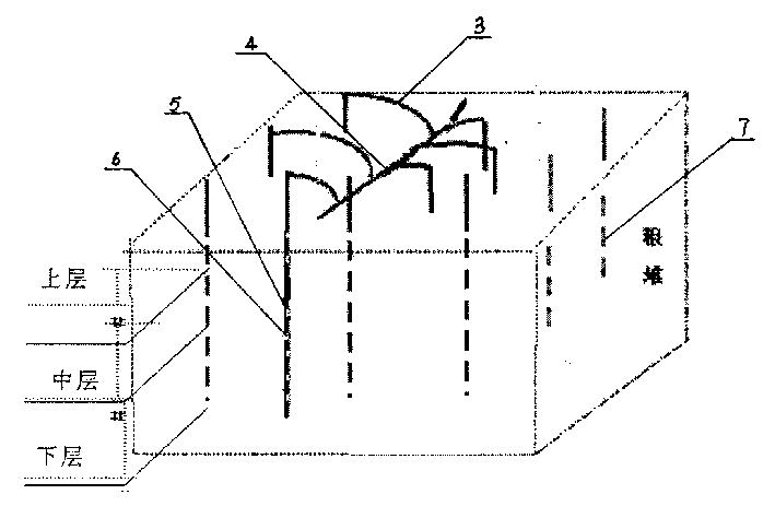 Process method for testing microbe in stored unpackaged cropper