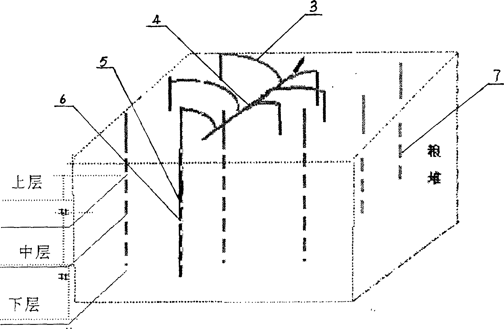 Process method for testing microbe in stored unpackaged cropper