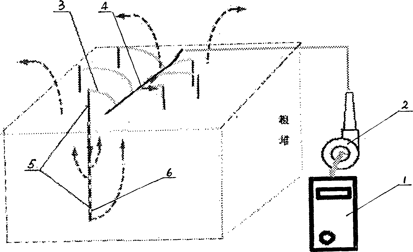 Process method for testing microbe in stored unpackaged cropper