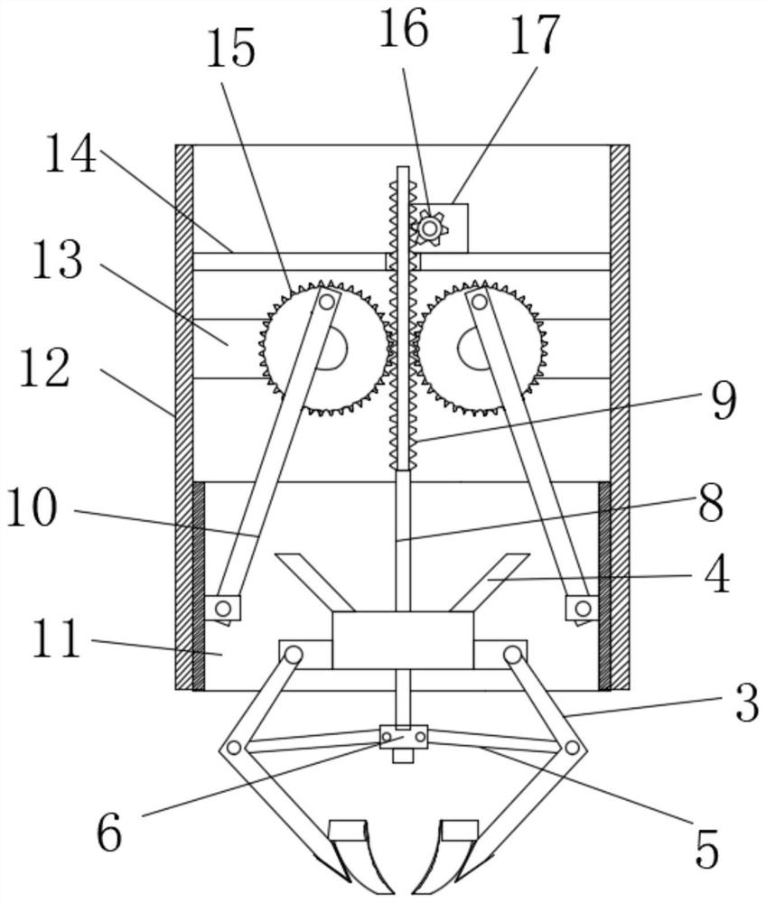 Soil sample collecting device for agricultural soil testing and formulated fertilization