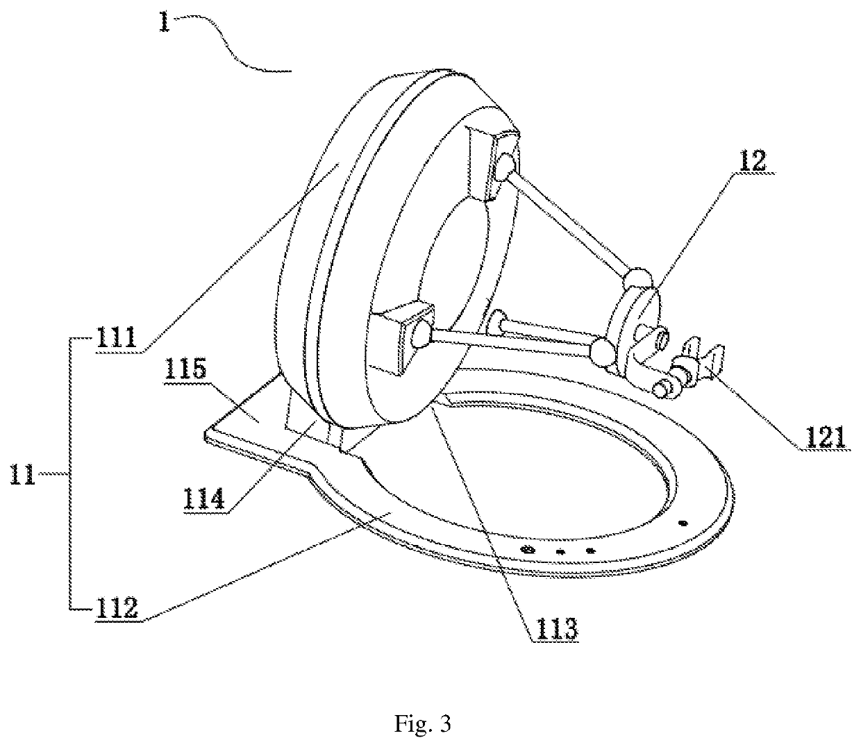 Console for operating actuating mechanism