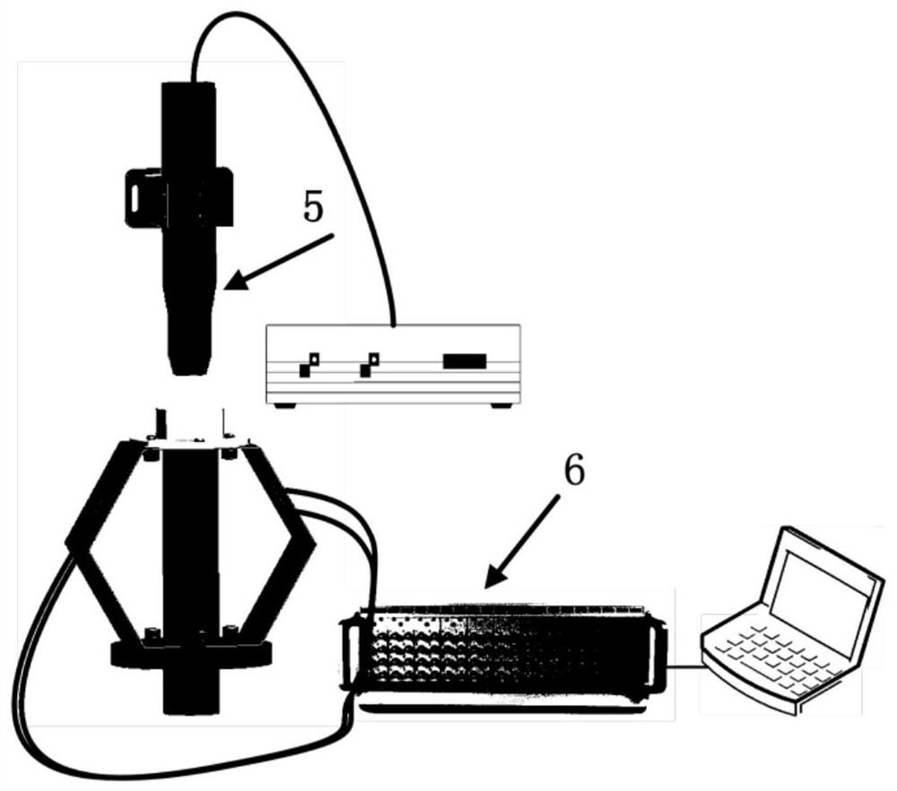 Strain type displacement sensor suitable for small and medium-sized actuator shafts and operation method