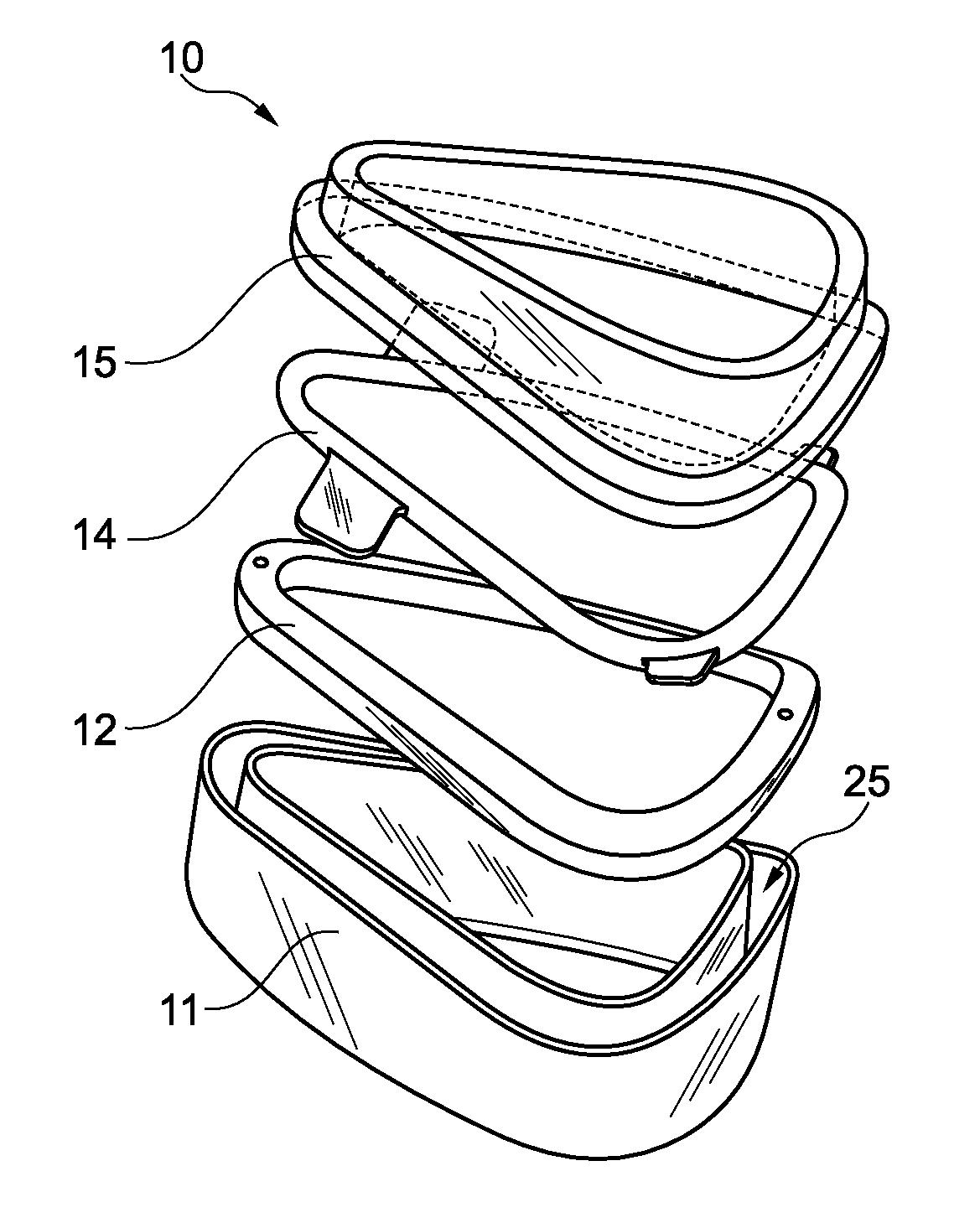 Filled hollow structure and method/tool for manufacturing same