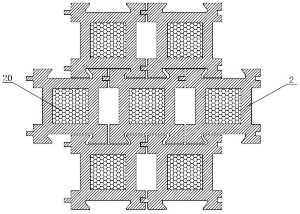 A three-dimensional reinforced rigid-flexible composite ecological retaining wall based on ecological composite matrix