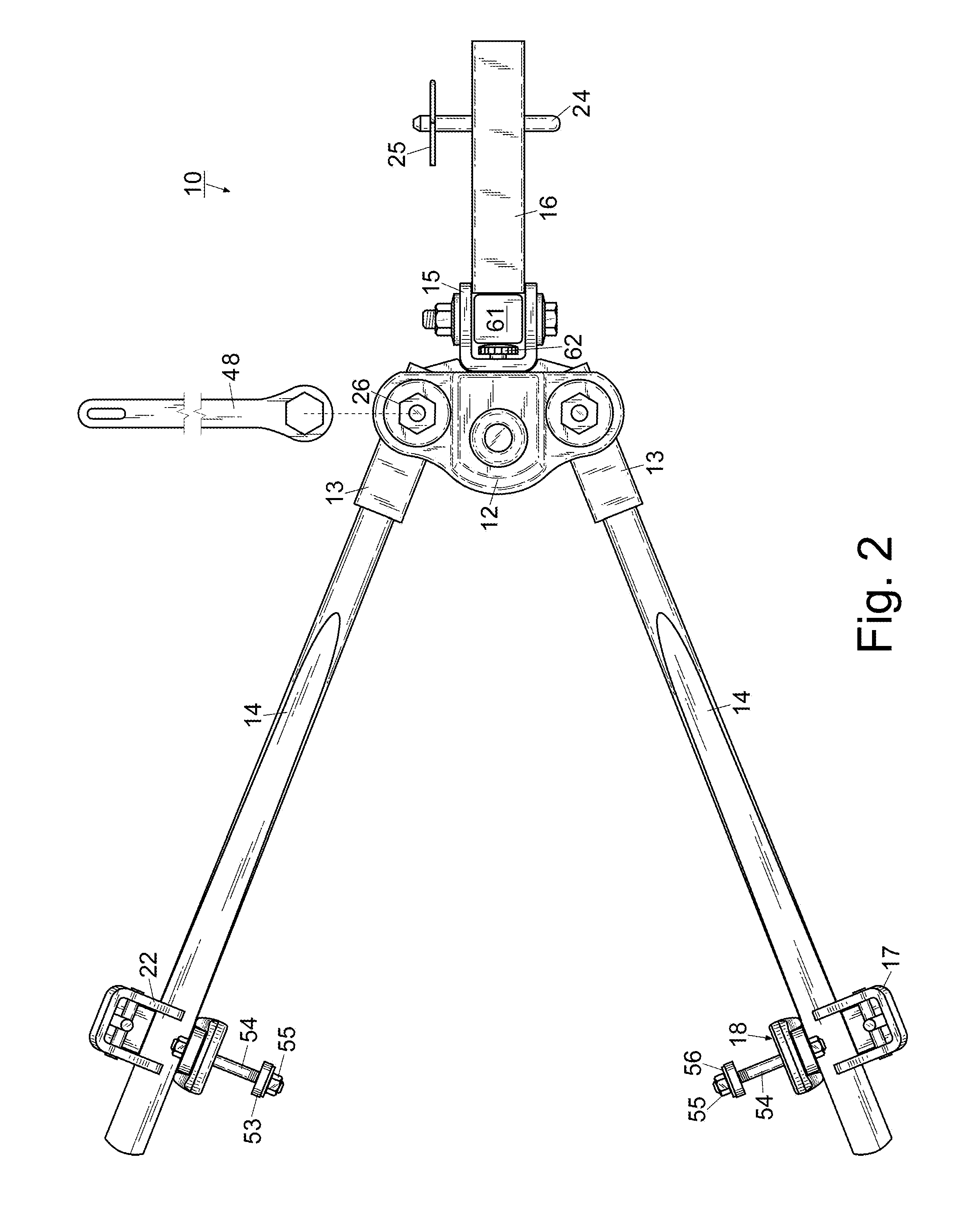 Anti-sway trailer hitch and method