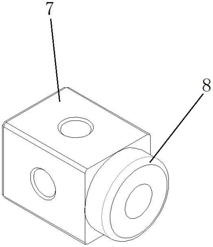 Multi-angle three-dimensional connecting structure