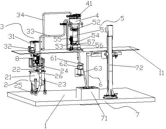 Automatic feeding device for rare earth