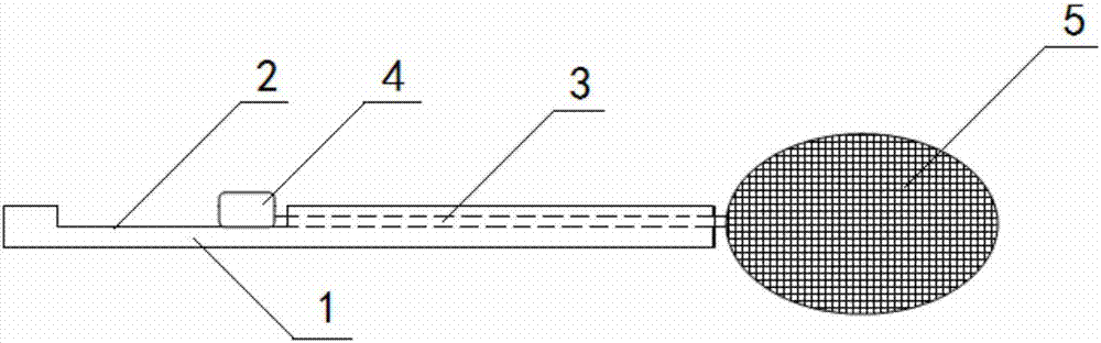 Foldable intraocular fan-shaped net